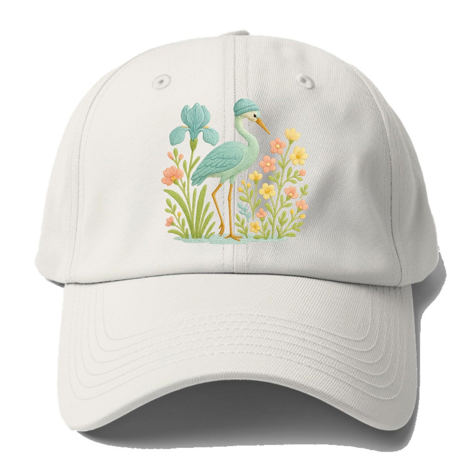 Mint Crane - Baseball Cap For Big Heads - Off White