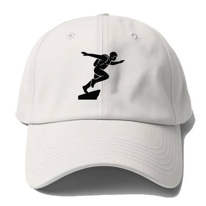 Base jumper launching off - Baseball Cap For Big Heads - Off White