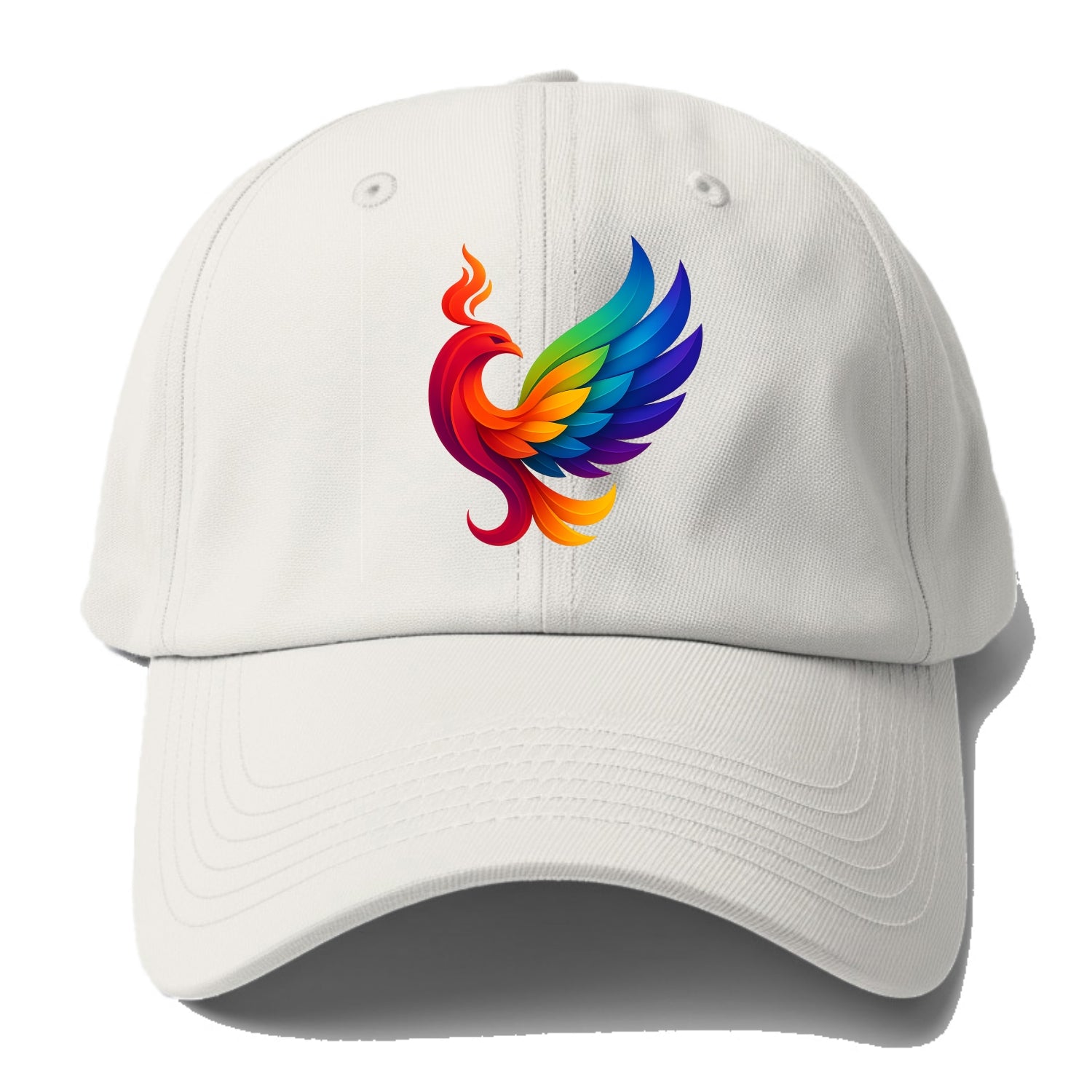 Liberation Bird - Phoenix with each feat - Baseball Cap For Big Heads - Off White