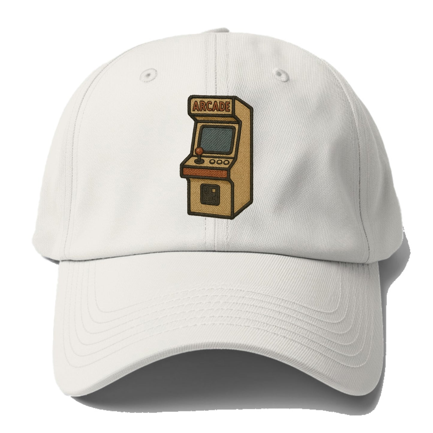 Arcade Cabinet  - Baseball Cap For Big Heads - Off White