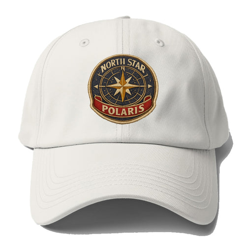 NORTH STAR POLARIS - guiding star in gold and white , navigation - Baseball Cap