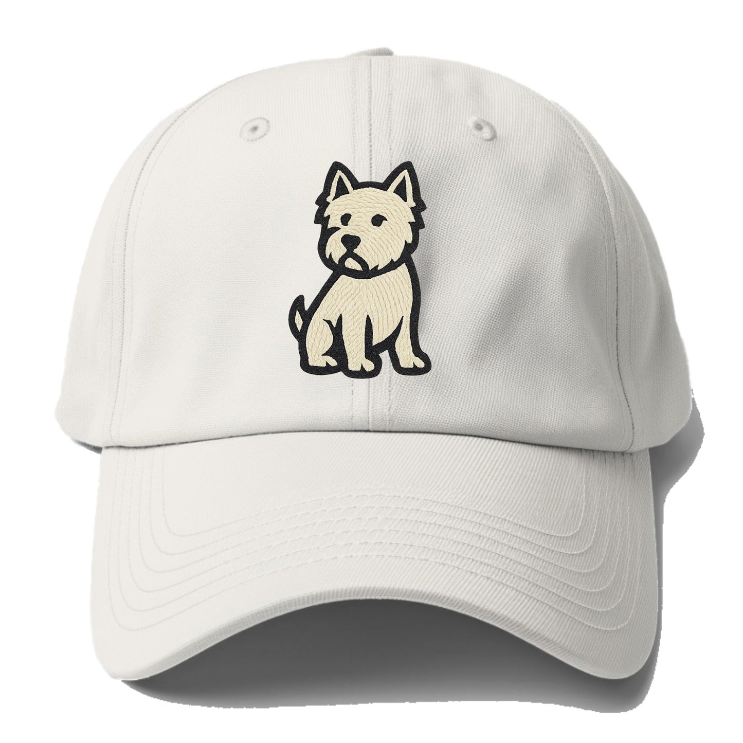 West Highland White Terrier - Alert stan Baseball Cap - Off White