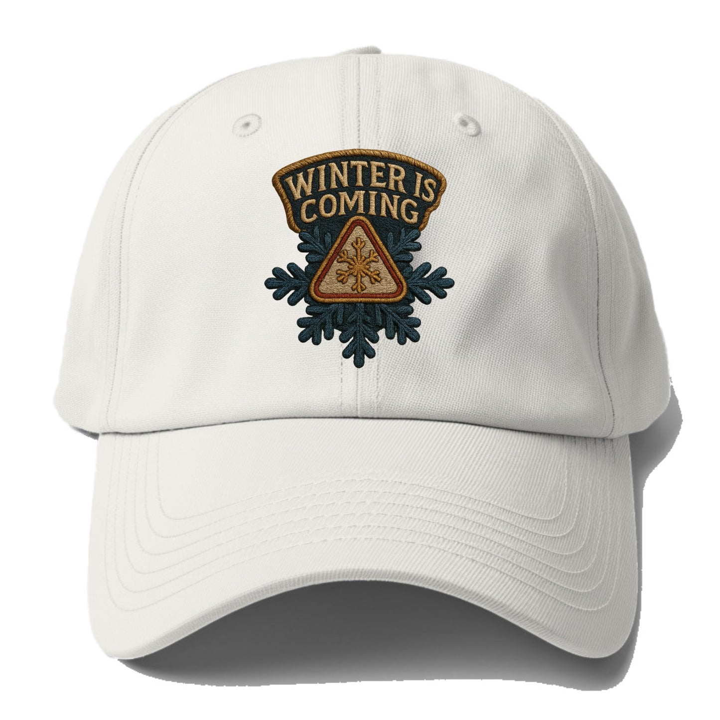 Winter Is Coming  - Baseball Cap For Big Heads - Off White