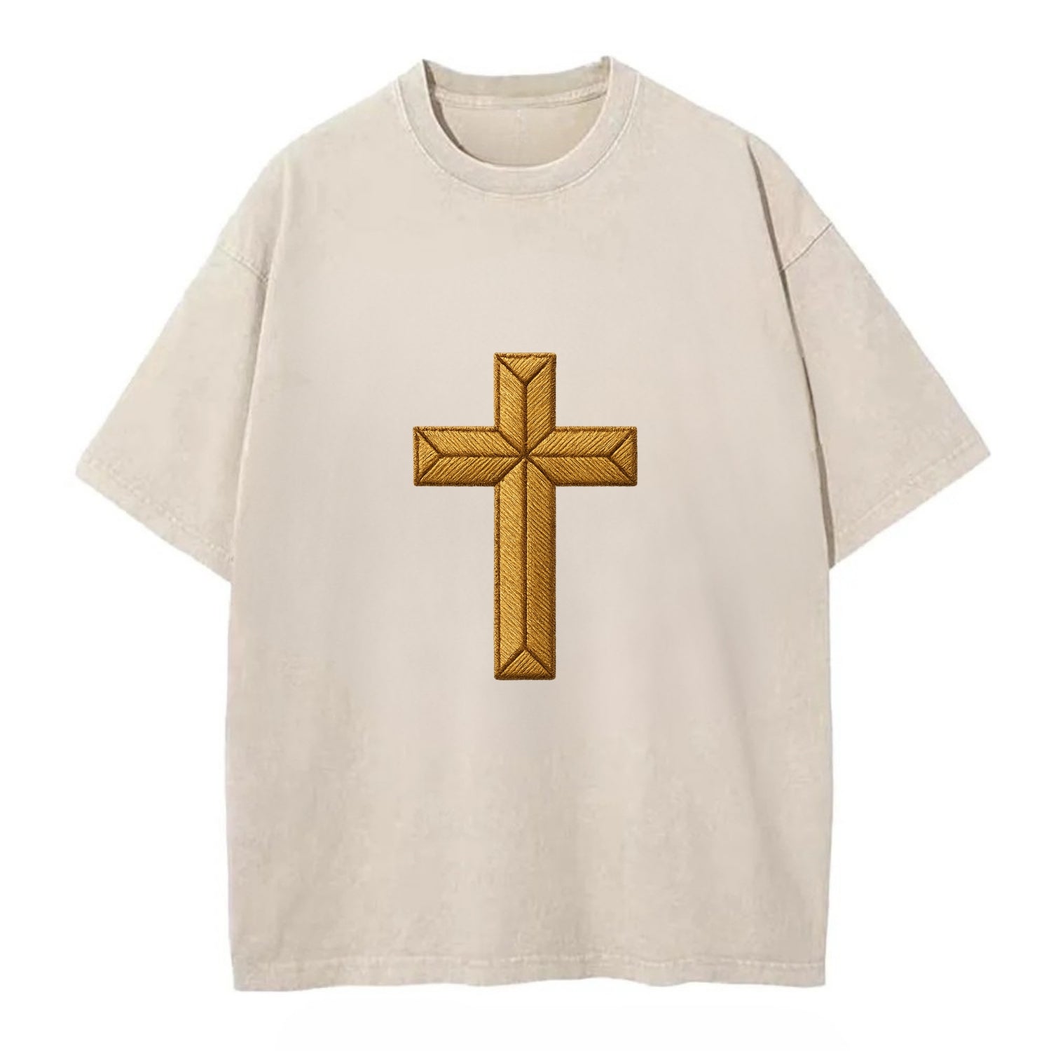 Rock Cross  - Vintage T-shirt - Off White