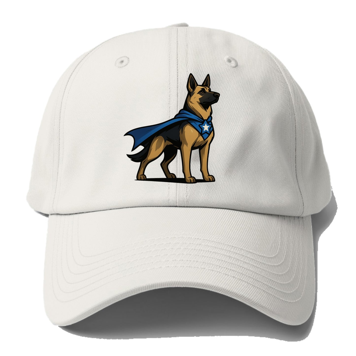 German Shepherd Patriotic Hero  - Baseball Cap - Off White