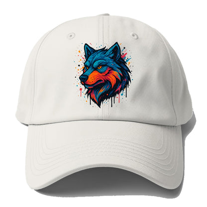 Velvet Wolf Royal  - Baseball Cap - Off White