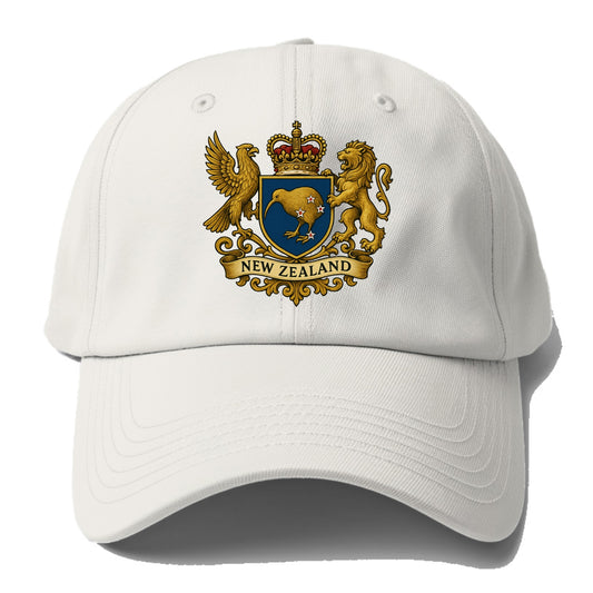 New Zealand Heritage Badge  - Baseball Cap - Off White