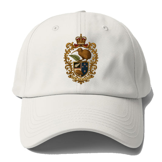 New Zealand Kiwi Emblem - Baseball Cap For Big Heads - Off White