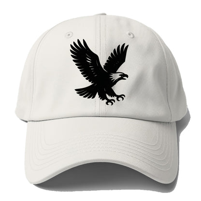 Eagle in flight - liberty and independence ink brushstrokes - Baseball Cap For Big Heads - Off White