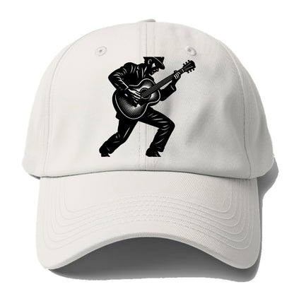 Guitarist playing acoustic guitar - Baseball Cap - Off White