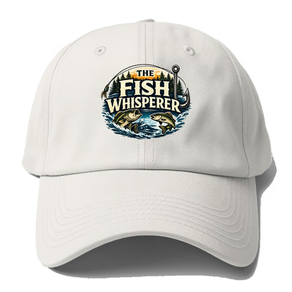 The Fish Whisperer - Baseball Cap For Big Heads - Off White