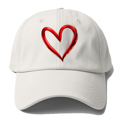 Love Heart - Baseball Cap - Off White