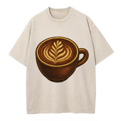 Latte Art  - Vintage T-shirt - Off White