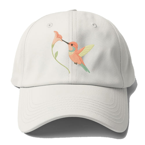 Coral Hummingbird - Baseball Cap