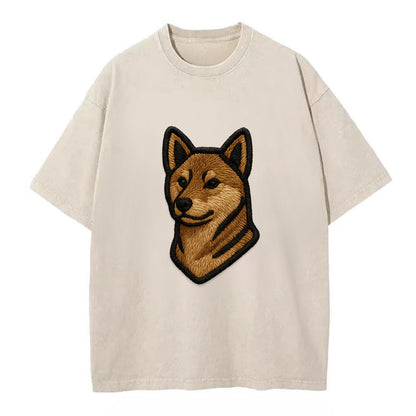 Shikoku - Trendy Japanese hunter design - Vintage T-shirt - Off White