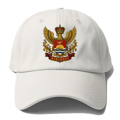 Kiribati Heritage Badge - Baseball Cap For Big Heads - Off White