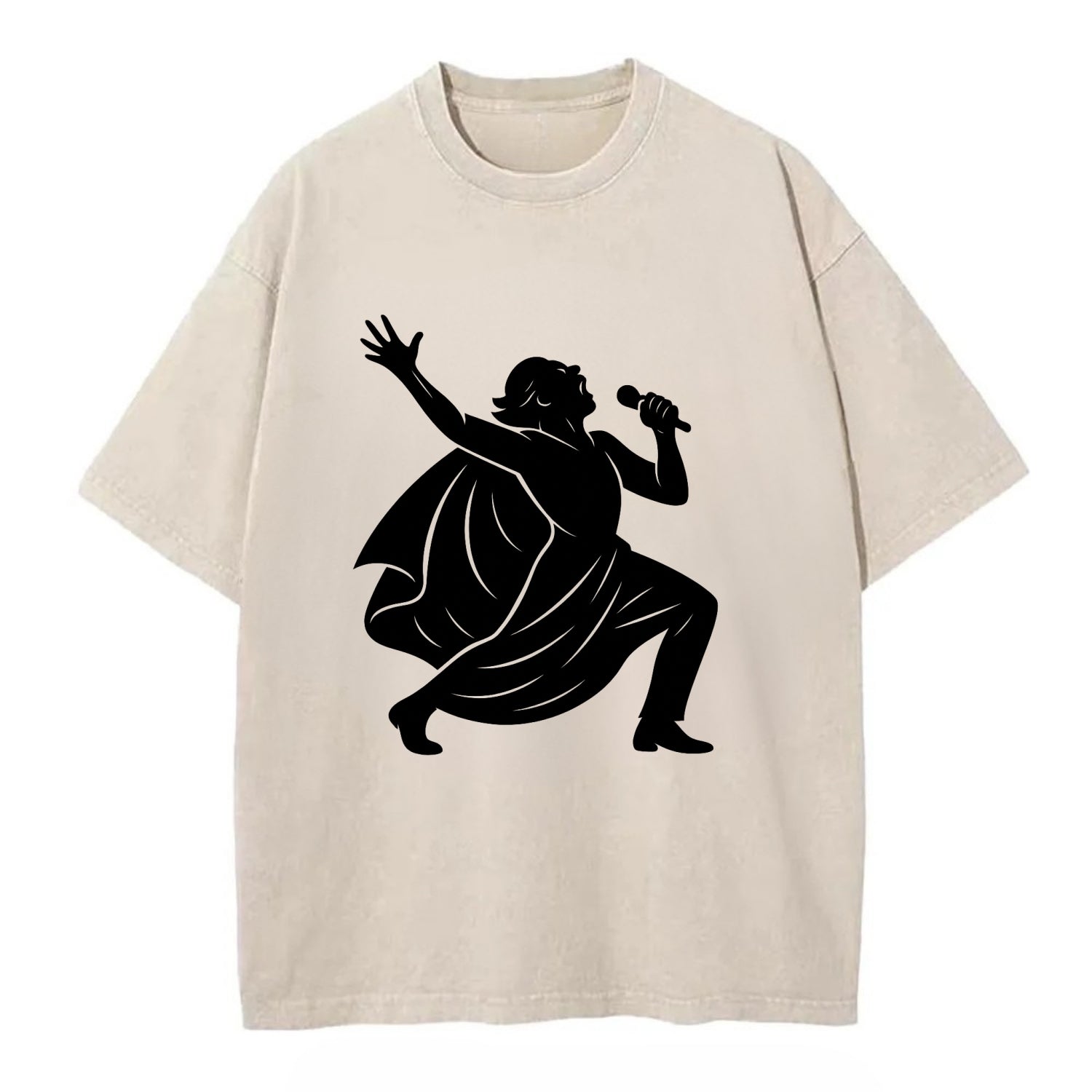 Opera singer powerful finale - Vintage T-shirt - Off White