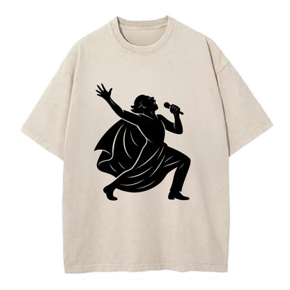 Opera singer powerful finale - Vintage T-shirt - Off White