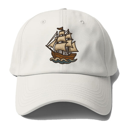Sailing Ship  - Baseball Cap For Big Heads - Off White