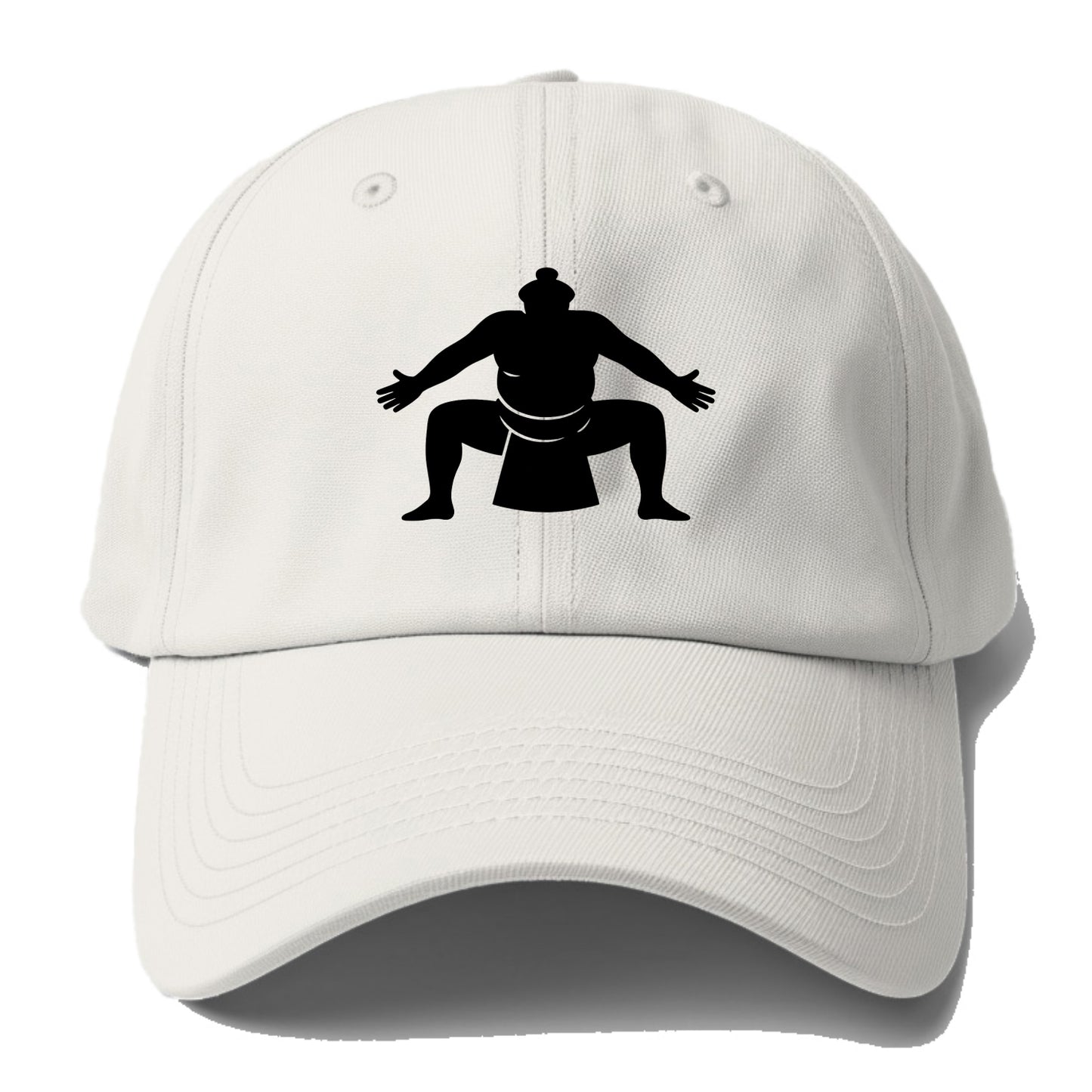 Japanese sumo wrestler ceremonial stance - Baseball Cap For Big Heads - Off White