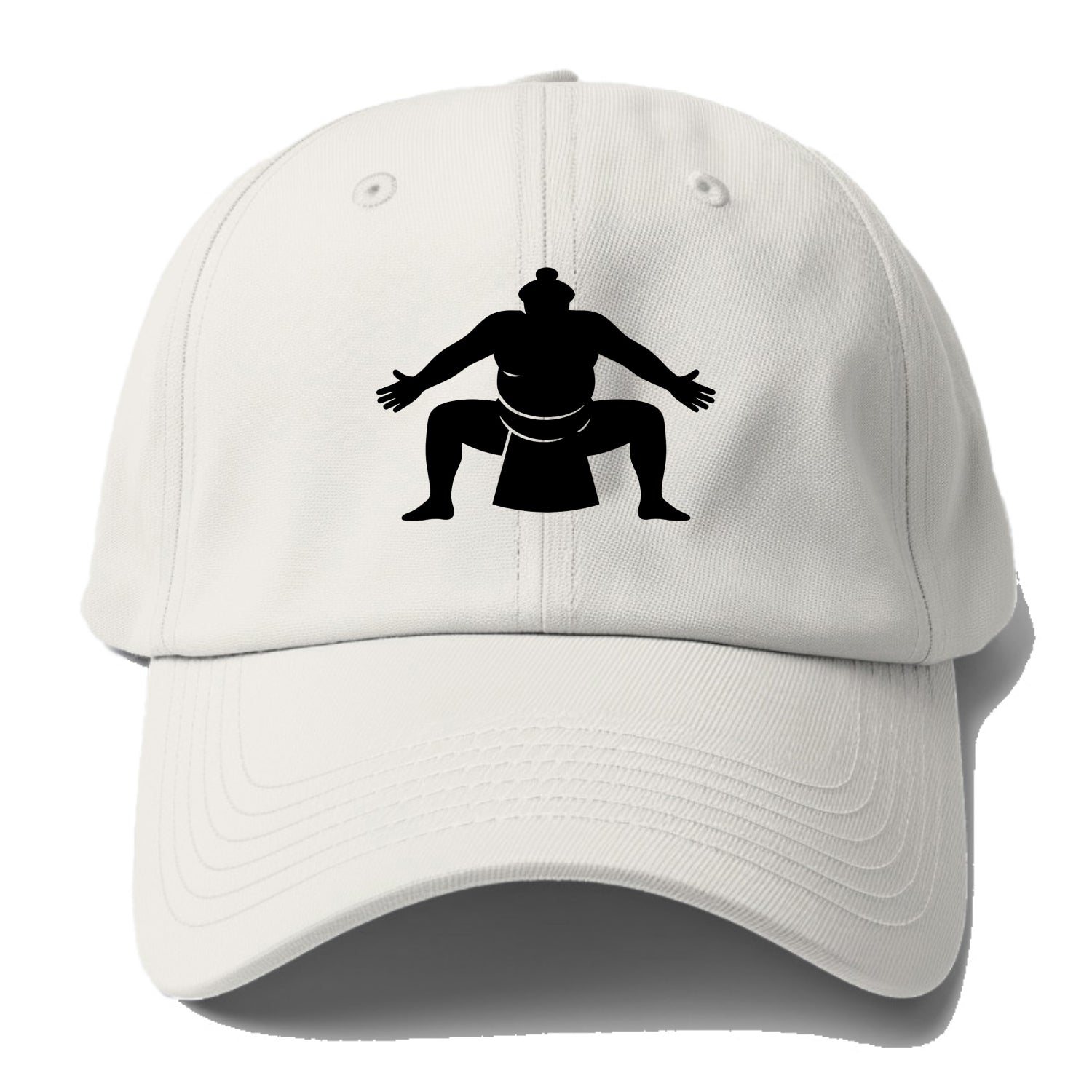 Japanese sumo wrestler ceremonial stance - Baseball Cap For Big Heads - Off White