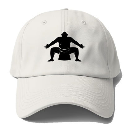 Japanese sumo wrestler ceremonial stance - Baseball Cap For Big Heads - Off White