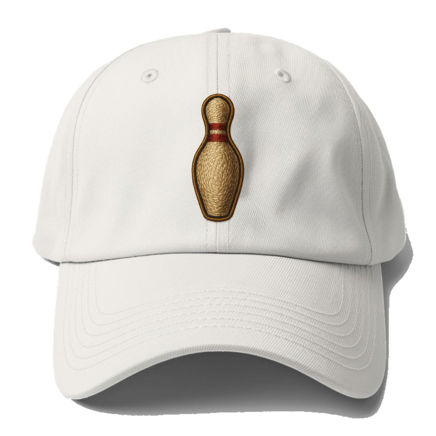 Bowling Pin  - Baseball Cap For Big Heads - Off White