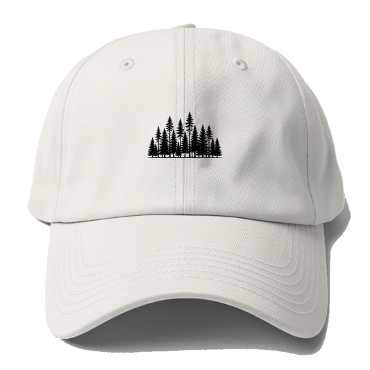 Pine Forest - Baseball Cap - Off White