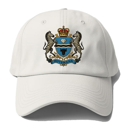 Botswana Heritage Badge  - Baseball Cap - Off White