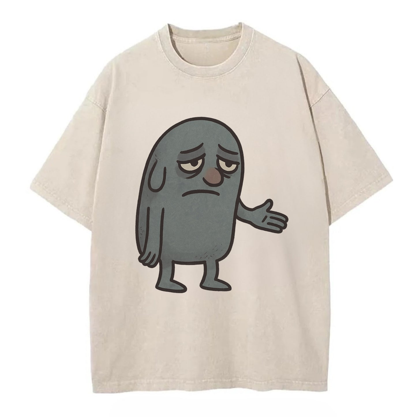 FOLLOWERS ARE GHOSTS | Transparent crowd following nobody - Vintage T-shirt - Off White