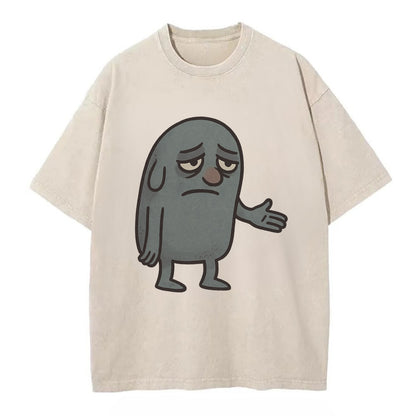 FOLLOWERS ARE GHOSTS | Transparent crowd following nobody - Vintage T-shirt - Off White