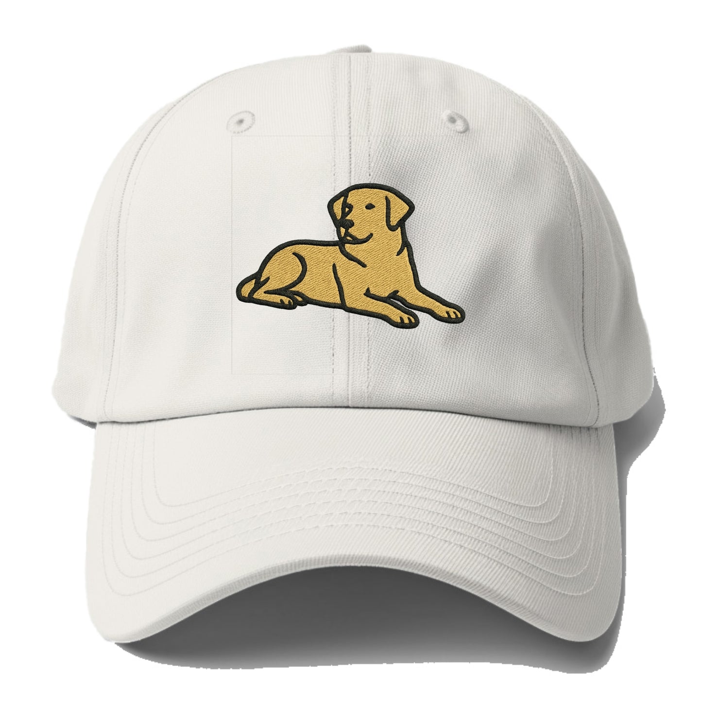 Labrador Retriever - Yellow lab relaxed Baseball Cap - Off White