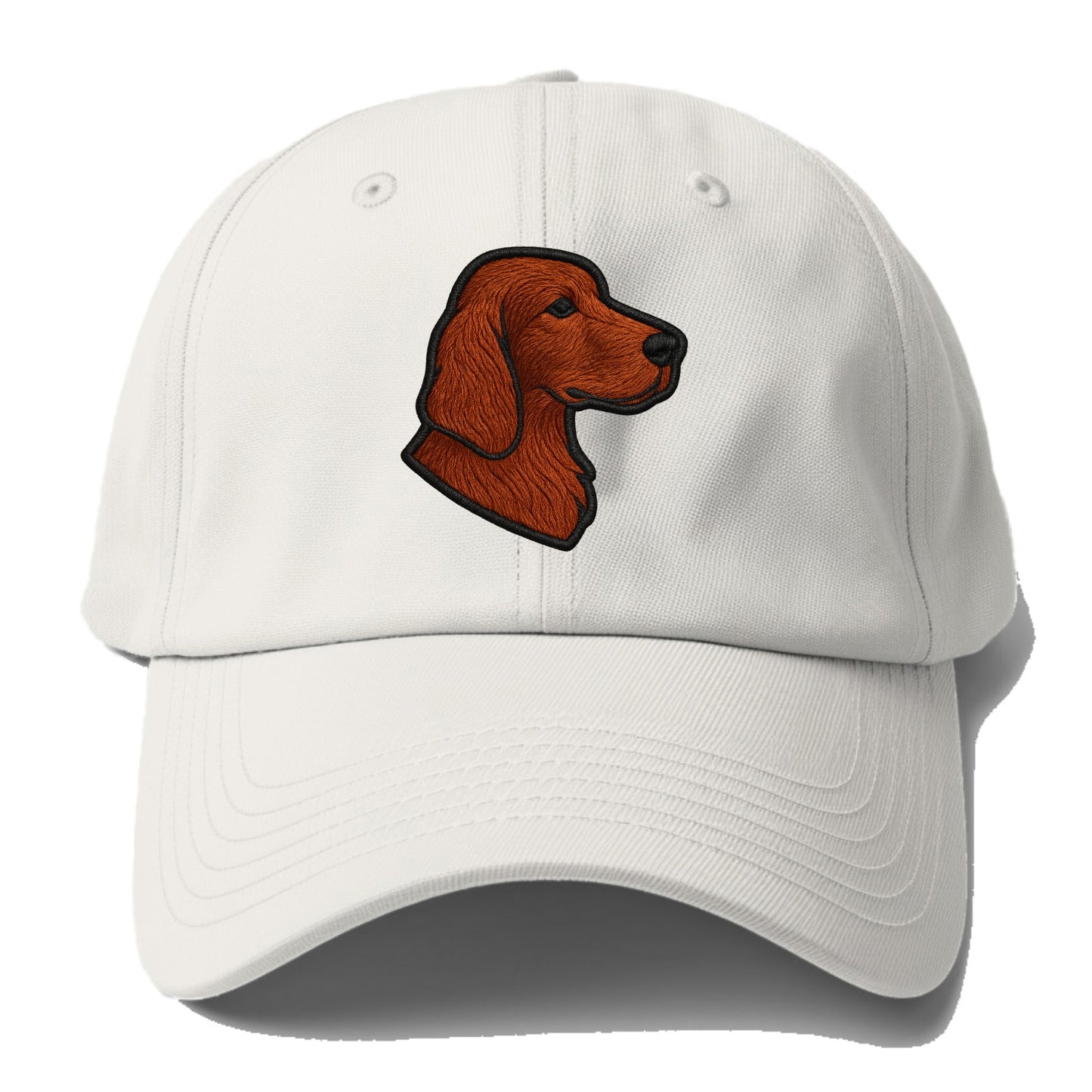 Irish Setter - Contemporary red setter l - Baseball Cap - Off White