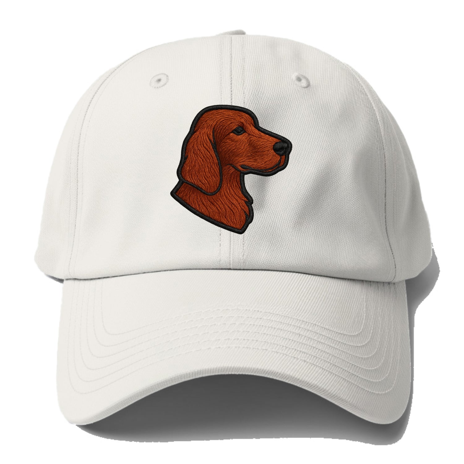 Irish Setter - Contemporary red setter l - Baseball Cap - Off White