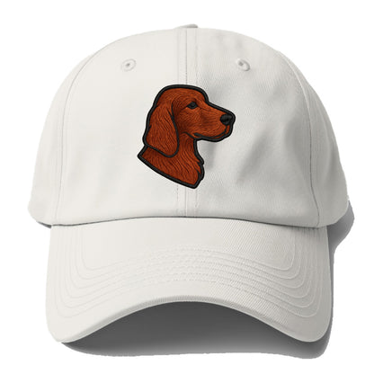 Irish Setter - Contemporary red setter l - Baseball Cap - Off White