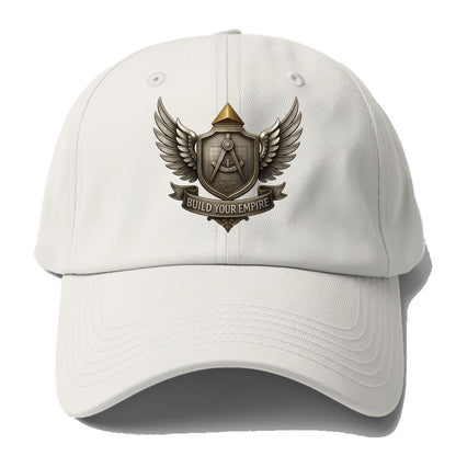 BUILD YOUR EMPIRE | Architect compass | - Baseball Cap For Big Heads - Off White