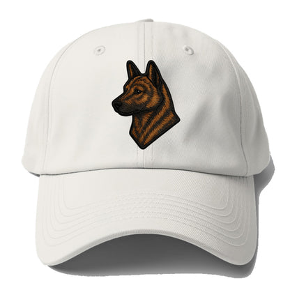 Kai Ken - Modern tiger dog logo with bol - Baseball Cap - Off White