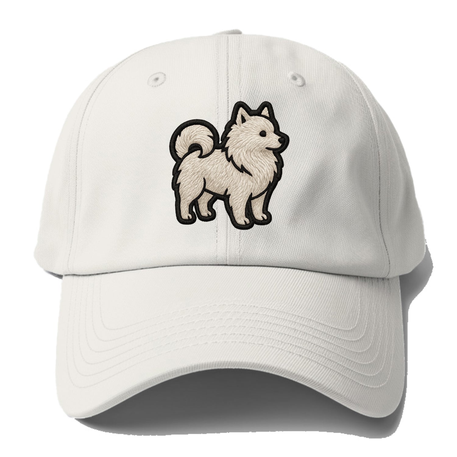 Japanese Spitz - Contemporary white spit - Baseball Cap For Big Heads - Off White