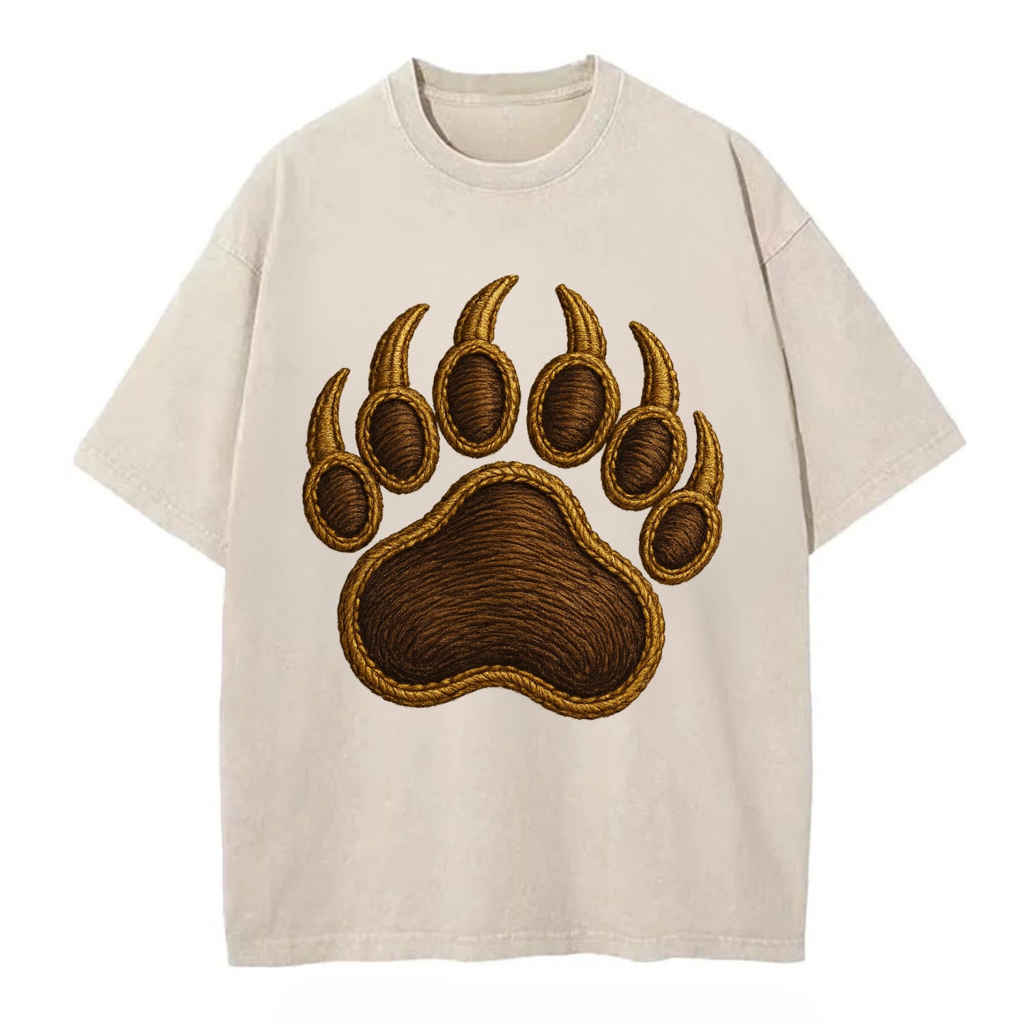 Bear Paw  - Vintage T-shirt - Off White