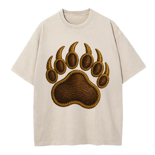Bear Paw  - Vintage T-shirt - Off White