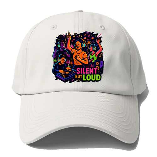 Silent disco dancers with glowing headphones - Silent But Loud - - Baseball Cap For Big Heads