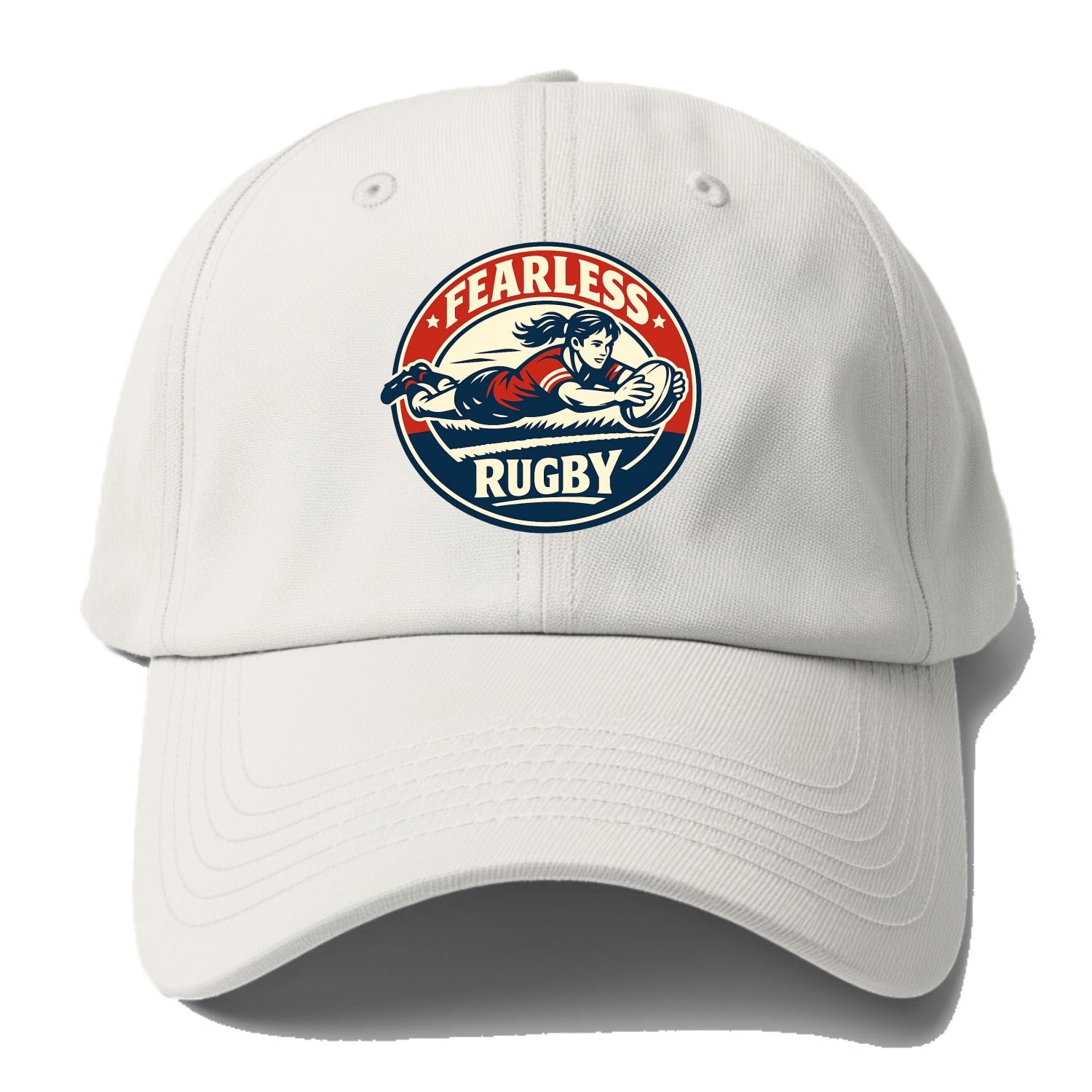 Fearless Try Scorer Emblem - Baseball Cap - Off White