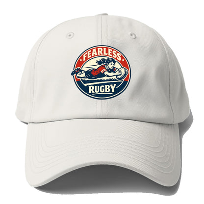 Fearless Try Scorer Emblem - Baseball Cap - Off White