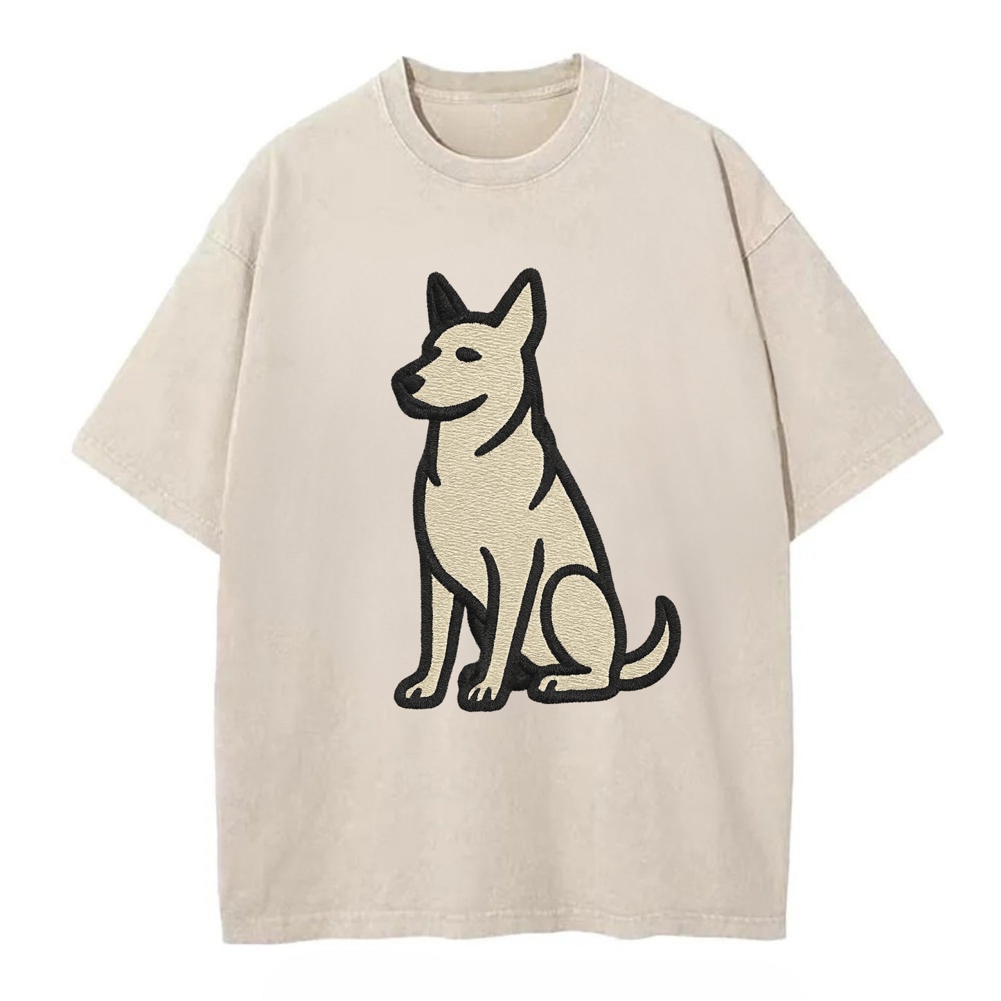 German Sheprador - German Shepherd Lab m Vintage T-shirt - Off White