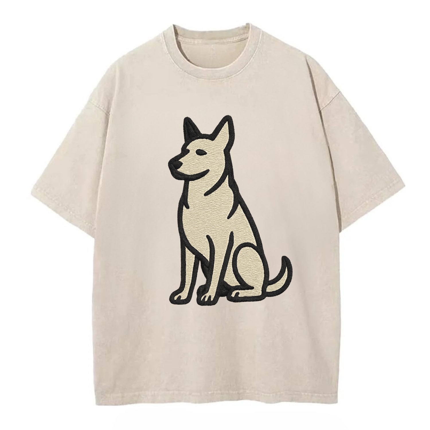 German Sheprador - German Shepherd Lab m Vintage T-shirt - Off White