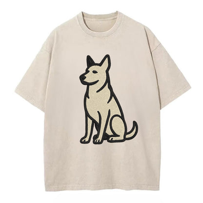 German Sheprador - German Shepherd Lab m Vintage T-shirt - Off White