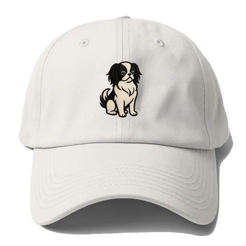 Japanese Chin - Black and white sitting Baseball Cap For Big Heads