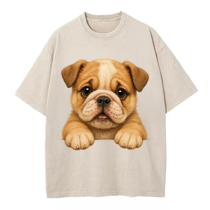 Bulldog  - Vintage T-shirt - Off White