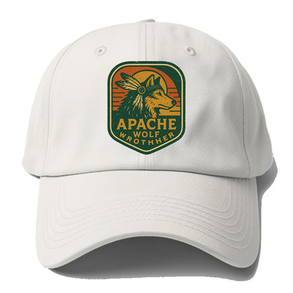 Apache Wolf Brother  - Baseball Cap - Off White