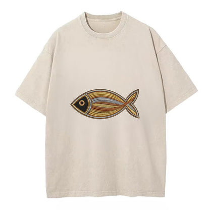 Ichthys - Vintage T-shirt - Off White